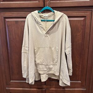 TALULAH Cream Hooded Sweatshirt